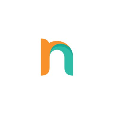 N harfi logo sembolü. Nikon Modern Tasarımı