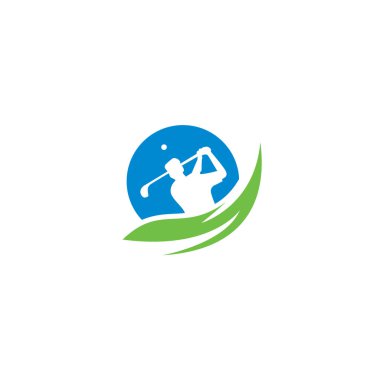 Golf Logosu Eko Premium. Golf vektörü İllüstrasyonu