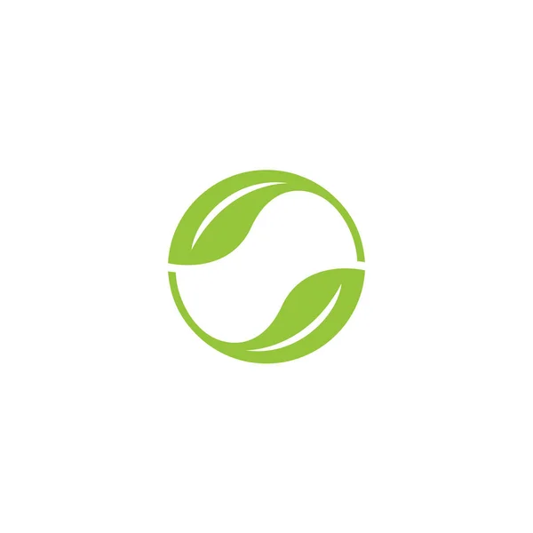 Eco Logo Simbolo Vettoriale Semplice — Vettoriale Stock
