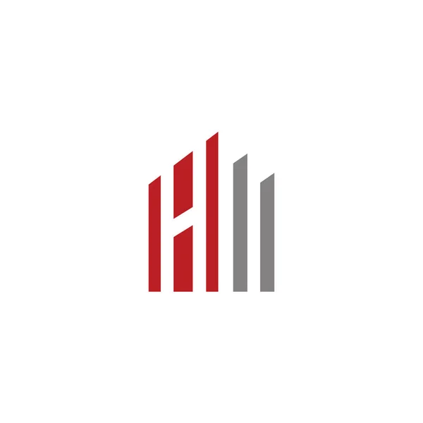Λογότυπο Του Κτιρίου Γράμμα Λογότυπο — Διανυσματικό Αρχείο