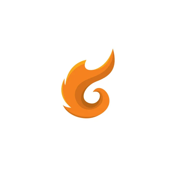 Символ Логотипа Fire Дизайн Fox — стоковый вектор