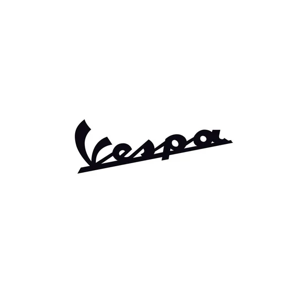 Logotipo Carta Vespa Scooter Logo Design — Vetor de Stock