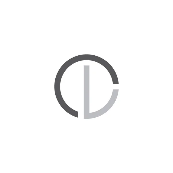 Lcロゴシンプルなデザイン 手紙Clロゴ — ストックベクタ