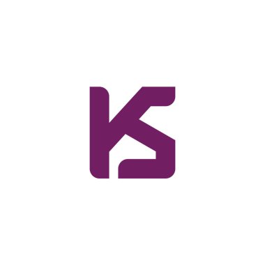 KS Logo Sembolü. K Harfi Logo Tasarımı