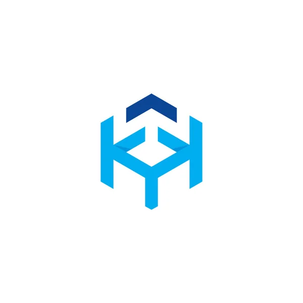 Kmk Logo Tasarımı Harfi Logosu — Stok Vektör