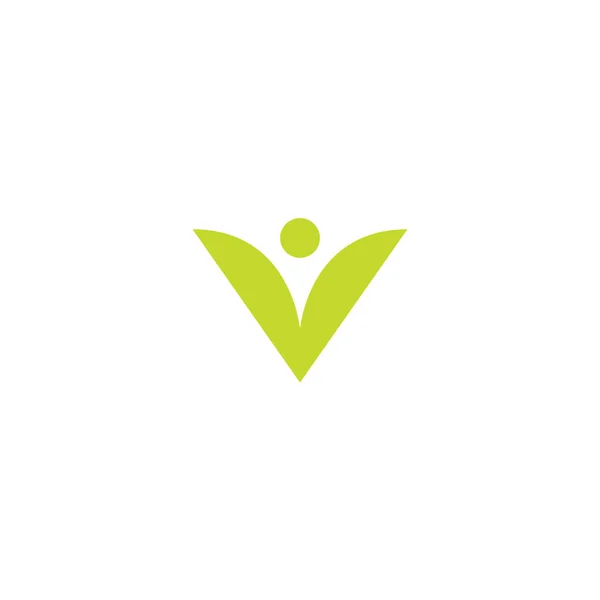 Logotipo Crescimento Carta Icon Design — Vetor de Stock