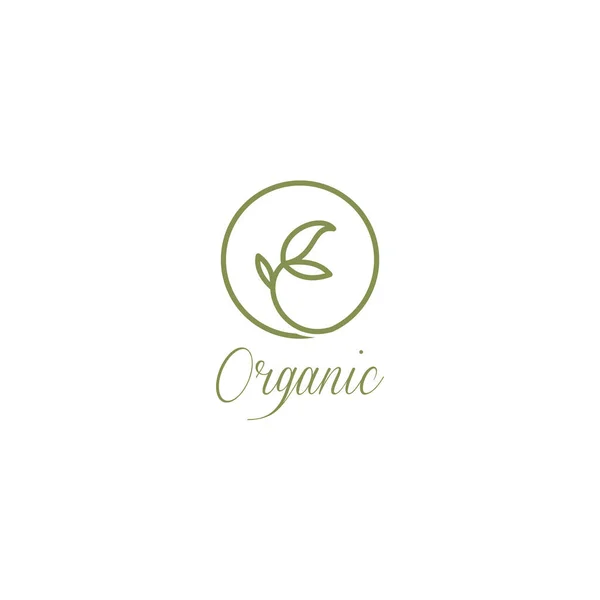 Design Logotipo Orgânico Logotipo Crescimento Folha —  Vetores de Stock