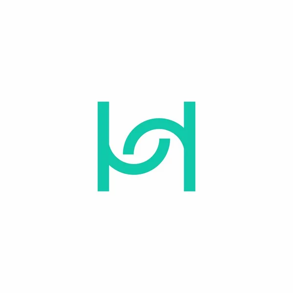 Line Logo Design Logo Verbindung — Stockvektor