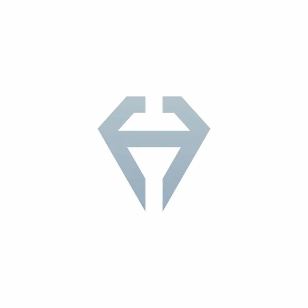 List Diamond Logo Design Ikona — Wektor stockowy