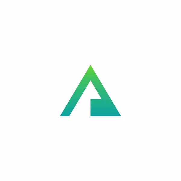 Letra Triángulo Logo Logotipo Simple — Archivo Imágenes Vectoriales