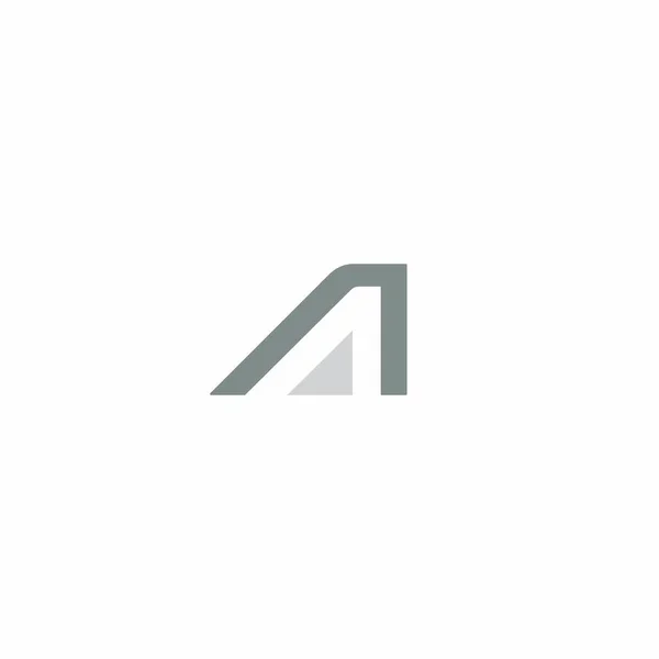 Letra Logo Diseño Simple Carta Inicial — Vector de stock