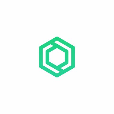 Altıgen Hattı Logo Tasarımı. Altıgen Simgesi