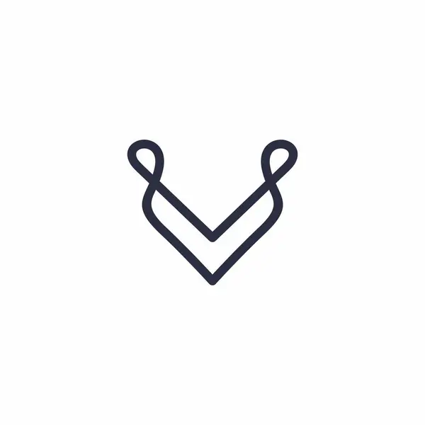 Návrh Loga Písmeno Jednoduché Logo — Stockový vektor
