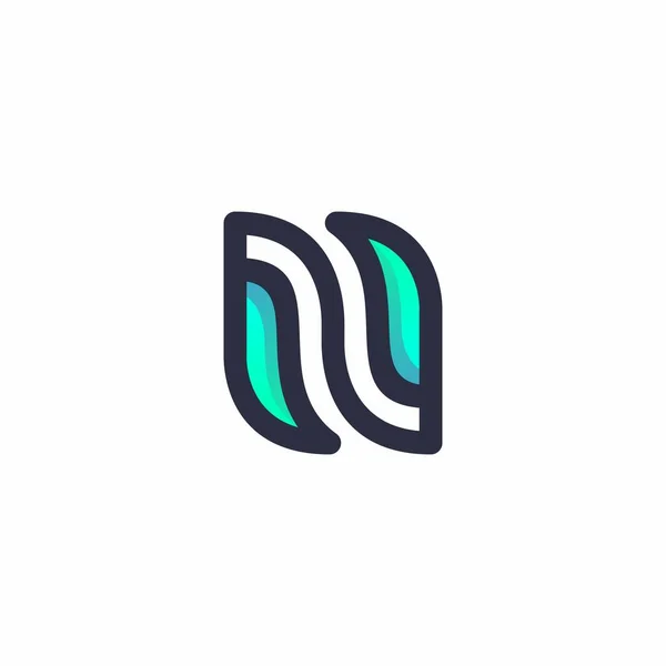 Diseño Del Logotipo Hoja Icono Naturaleza Logo — Vector de stock