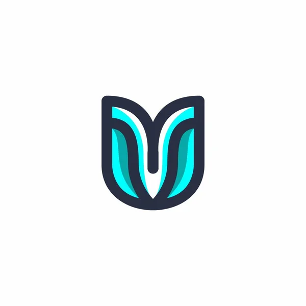 Letter Logo Modern Design Logo Bloem Vector — Stockvector