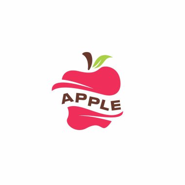 Apple Soyut Logo Tasarımı. Elma Meyve Vektörü