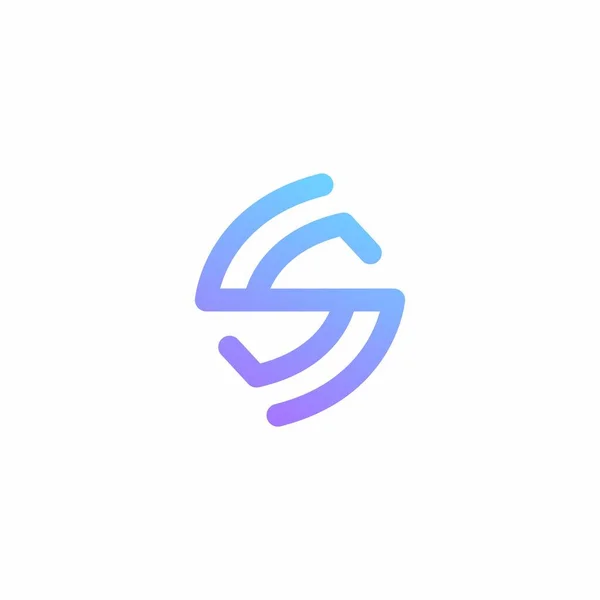 Logo Ontwerp Letter Line Logo — Stockvector