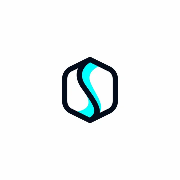 Letter Modern Design Ikoon Brief Hexagon Logo — Stockvector