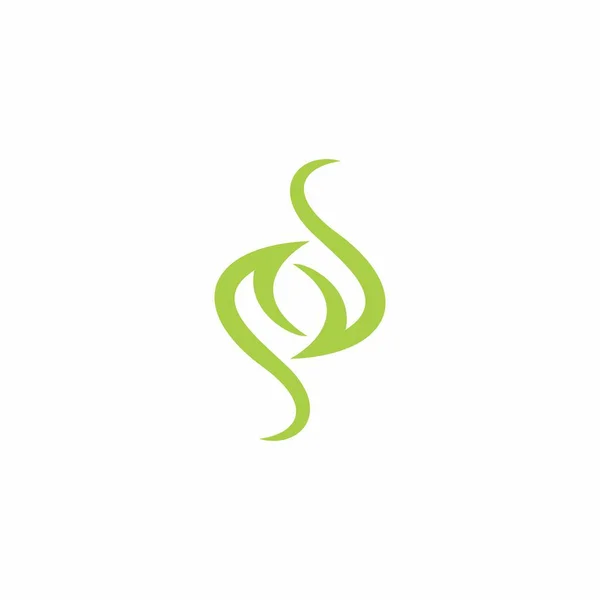 S Yaprağı Logo Vektörü. S Logosu Basit