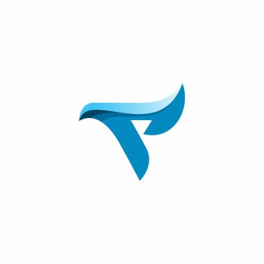 P Kartal Logosu Tasarımı. P harfi kuş logosu