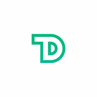 TD İlk Logo Tasarımı. Harf TD Sembolü