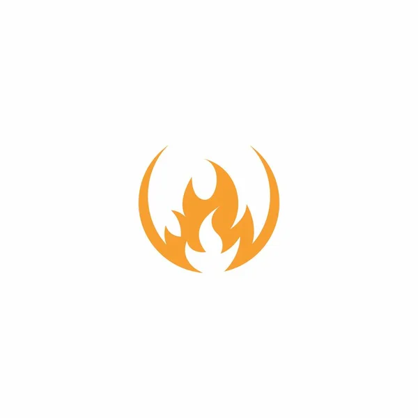 Огонь Дизайн Векторная Графика Логотипа Пламени — стоковый вектор