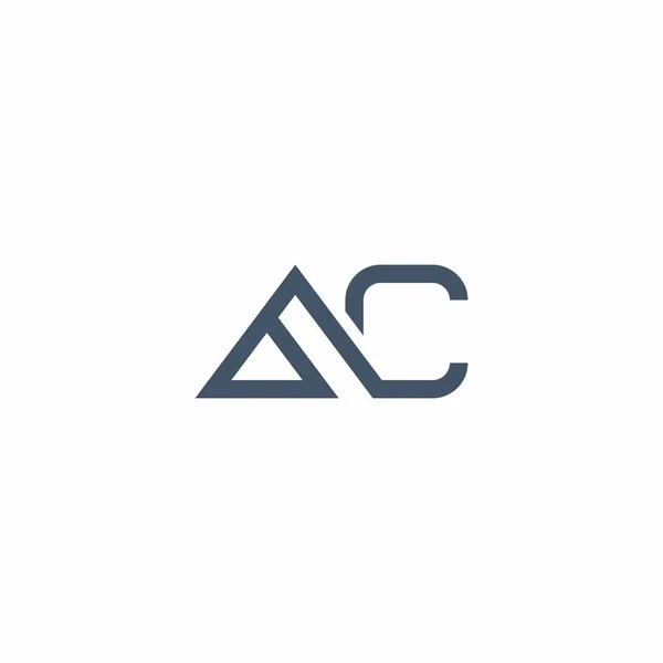 Logo Design Inicial Carta Ícone —  Vetores de Stock