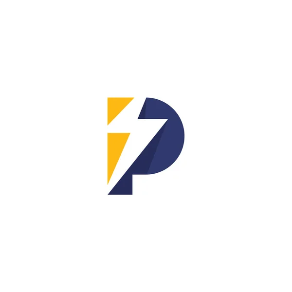 Thunder Logo Eenvoudig Rechtenvrije Stockvectors