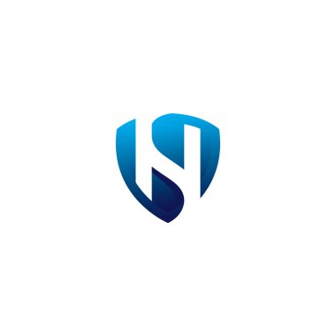 HS logosu Basit Tasarım. HS Kalkan Logosu