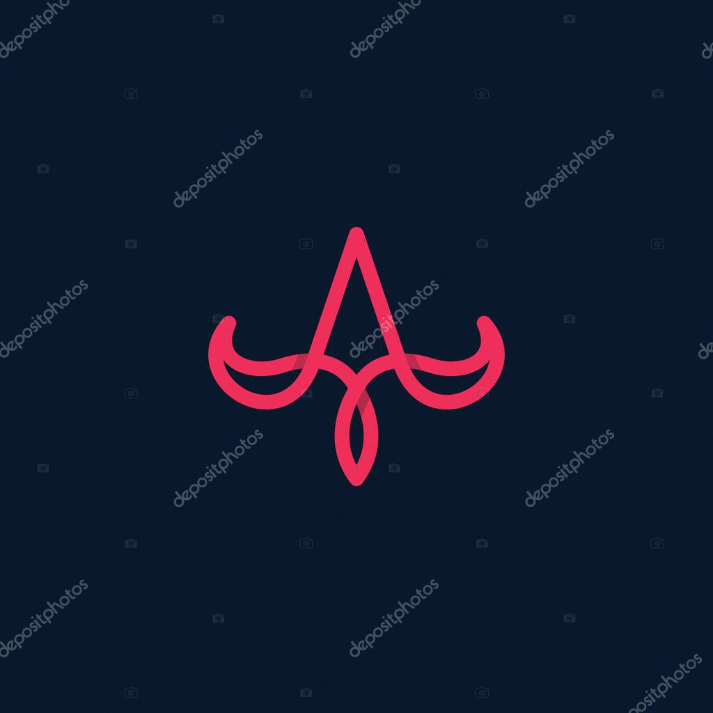 AW Logo Symbol. Letter AW Icon Vector