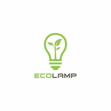 Eko Lamba Logosu Basit ve Eşsiz Tasarım. Fikir Logosu