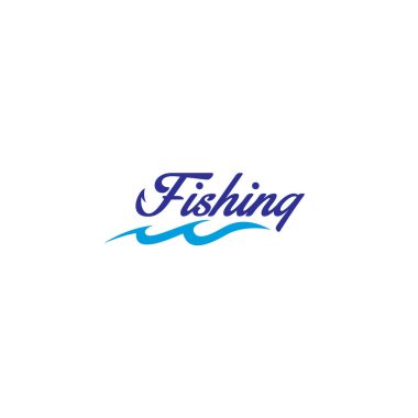 Balıkçılık Logosu Basit vektör çizimi