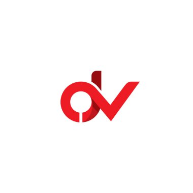 DV Logosu Basit vektör çizimi