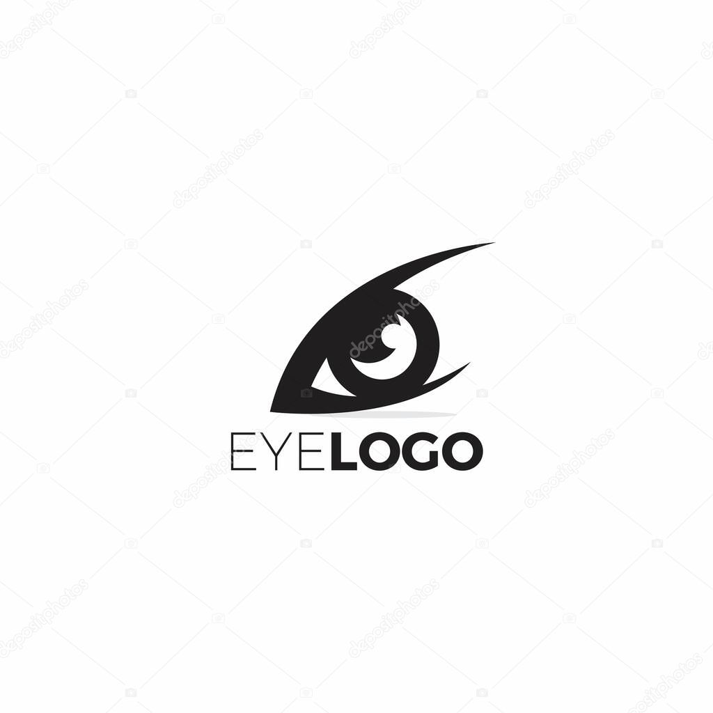 Eye Logo Simple Design. Eye Icon Vector