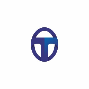 T logosu Modern Tasarım. T harfi Simgesi vektörü