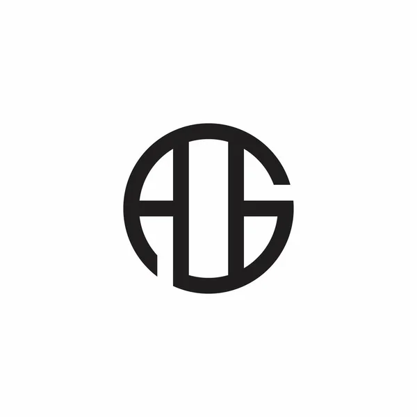Aog Logo Eenvoudig Brief Logo — Stockvector