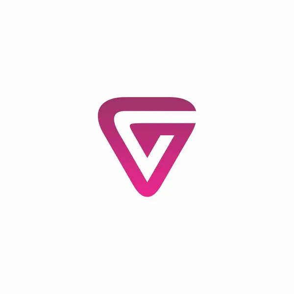 Logo Semplice Lettera Icona Vettoriale — Vettoriale Stock