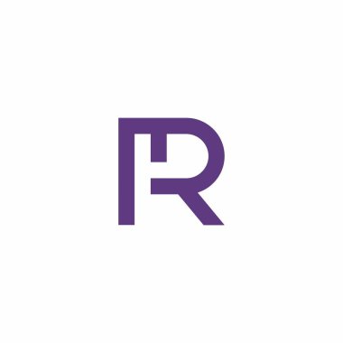 Ar-Ge Basit Logo. Harf R Simgesi Tasarımı