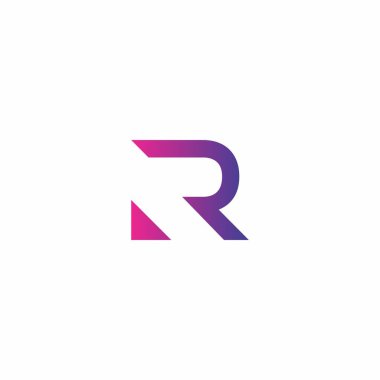 R Modern Logo. Harf R Simgesi