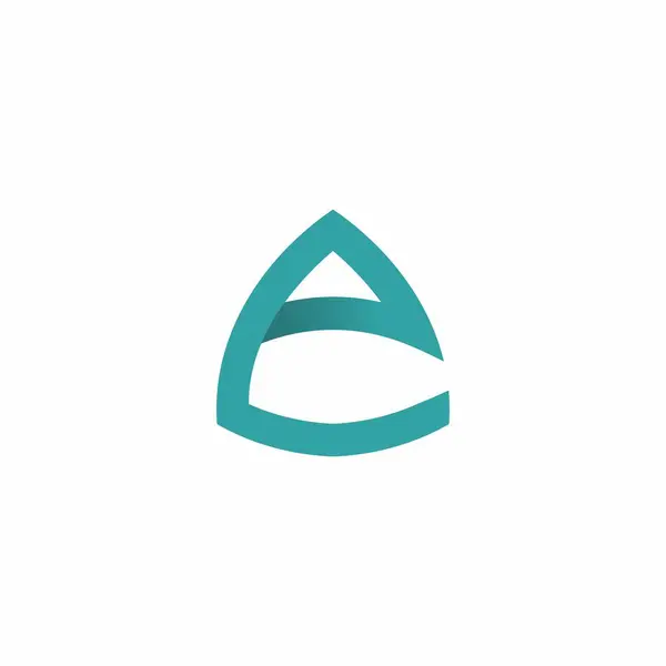 Logo Design Simples Carta Logo —  Vetores de Stock
