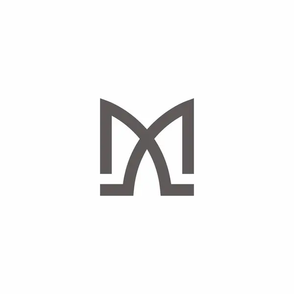 优雅的标志设计 信件M Icon — 图库矢量图片