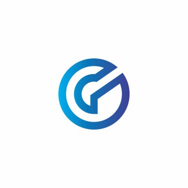 G Logosu Modern Basit Tasarım. G Harfi Simgesi