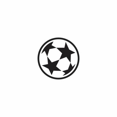 Futbol Yıldızı Top Simgesi. Top Futbol Logosu