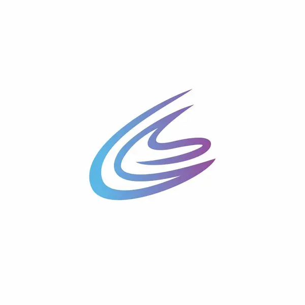 Logo Design Initial Letter Icon — Vettoriale Stock