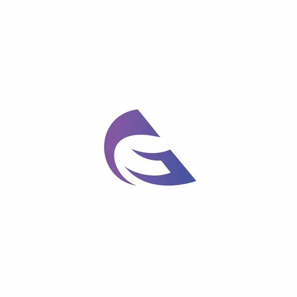 G Modern Logo. G harfi vektör çizimi