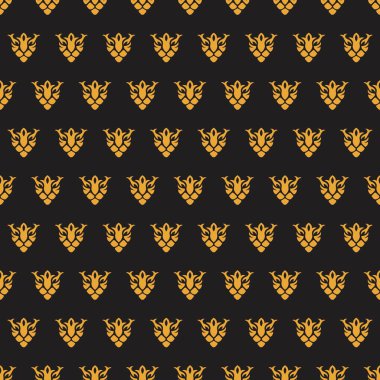 Kaplan Başı Kusursuz Desen Vektörü, Kaplan Arkaplanı Basit ve temiz tasarım