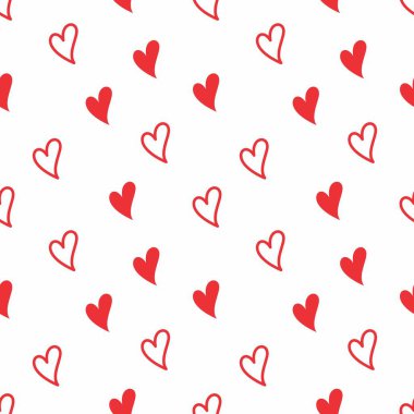 Heart Seamless Pattern. love background vector