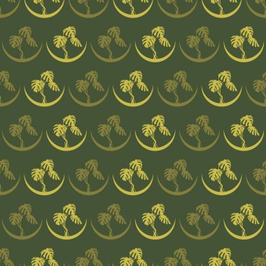 Düz canavar kusursuz bir iz bırakır. doğa yaprağı arkaplan vektörü