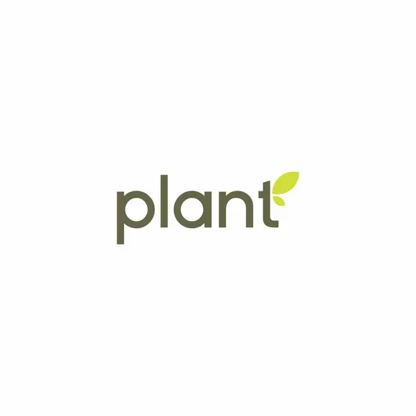 stock vector Plant letter Logo Design. Plant leaf Logo vector