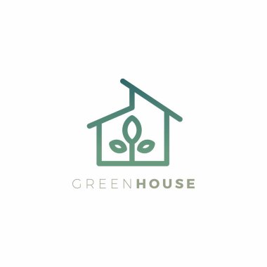 Sera Logosu Tasarımı. Ev Bitkisi Vektörü